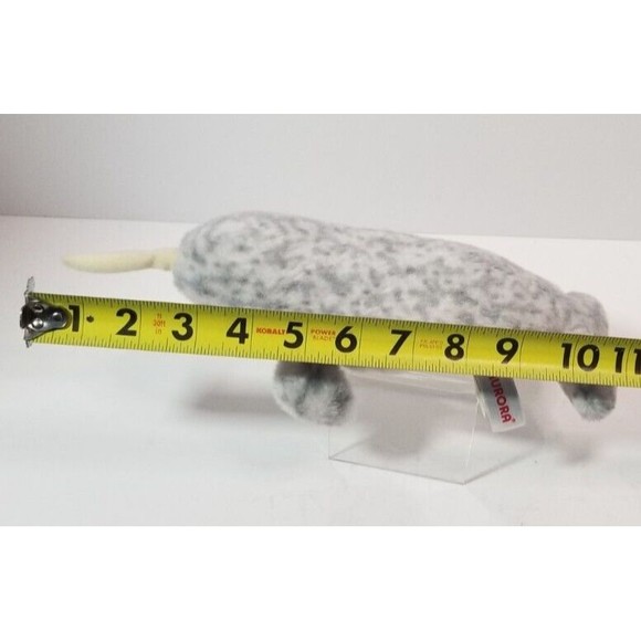 SeaWorld 11: Narwhal Plush Stuffed Whale Animal Toy 11” 2017 Ocean Soft Spotted - Picture 4 of 4